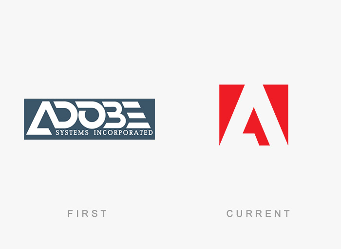 Adobe logo kedysi a dnes