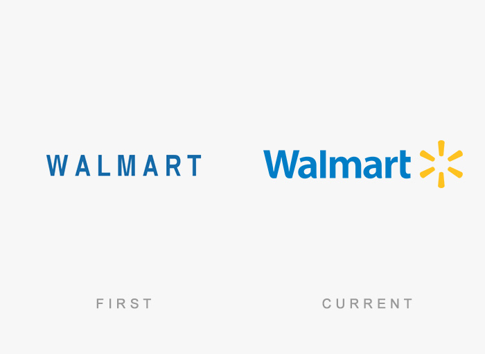 Walmart logo kedysi a dnes